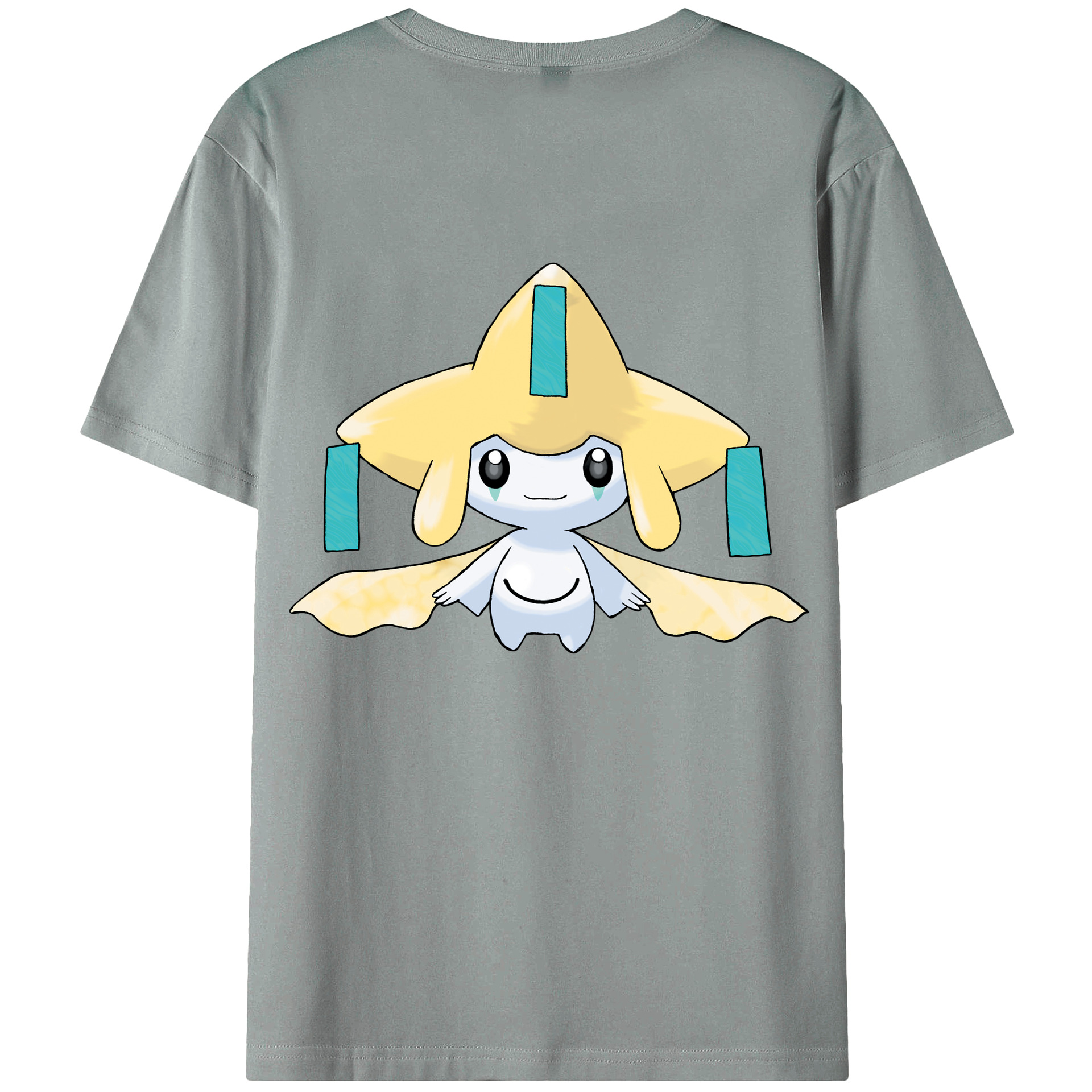 （画像用） ポケットモンスター Pokémon 綿100％ メンズ半袖Tシャツ（バックプリント） 通気性